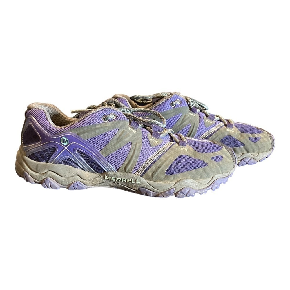 Merrell Womens Grassbow Air Low Lavender Hiking Shoes Sneakers Size 9 - Picture 9 of 13